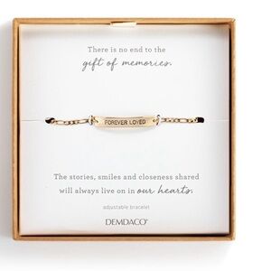 ✅Demdaco Loving Memories Bracelet with Forever Loved in Gold